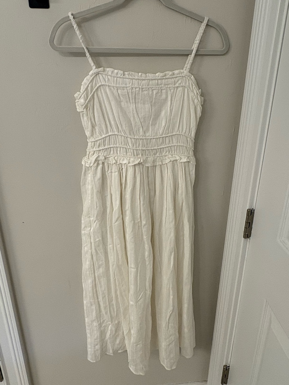 Maurices NWT Ivory Smocked Sundress